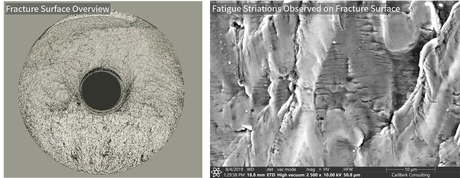 Fractography Analysis of a Metal Part from a Scooter