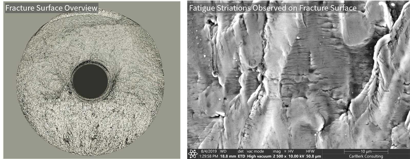 Fractography Analysis of a Metal Part from a Scooter